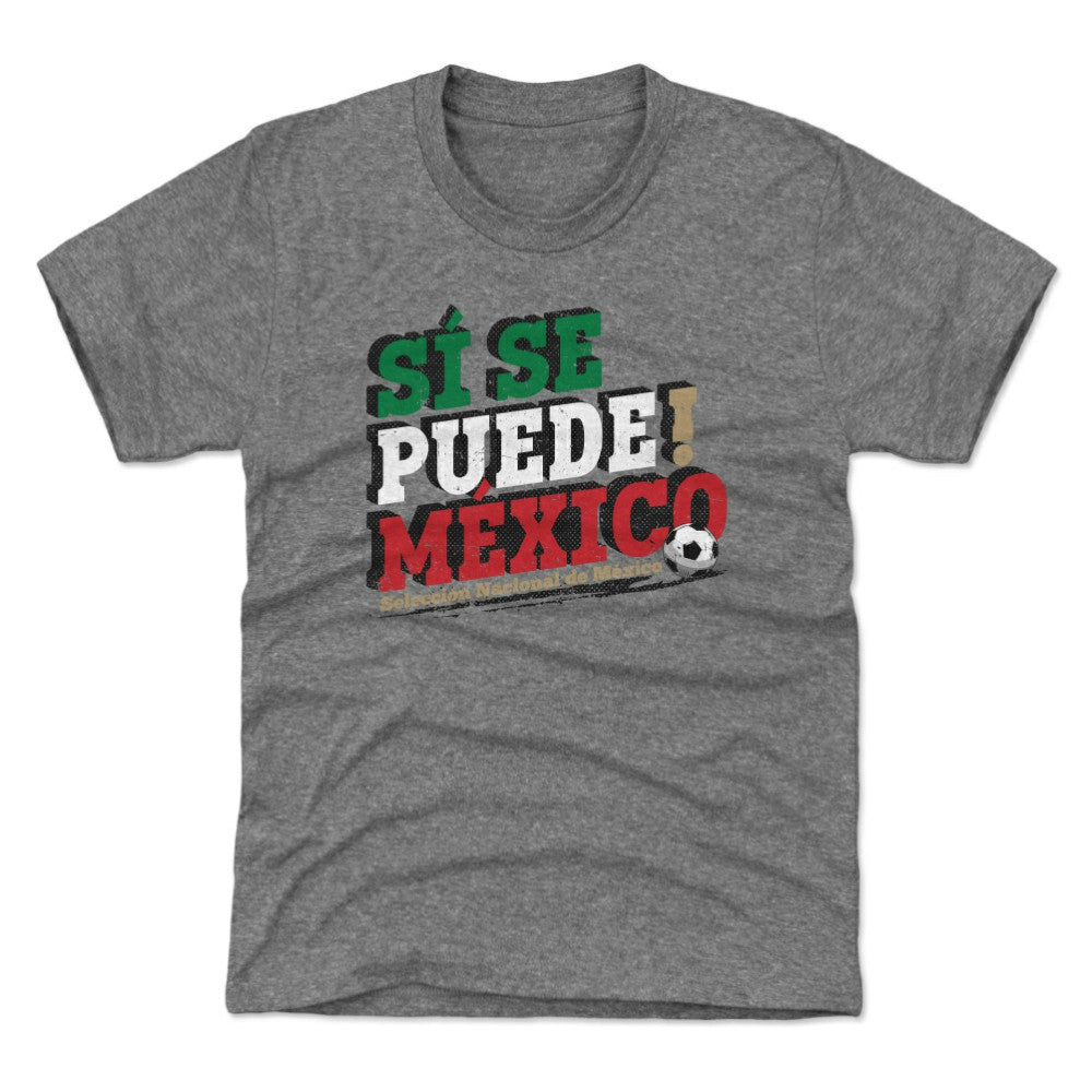 Mexico National Team 500 Level Youth Si Se Puede  T-Shirt for sale - Gray 