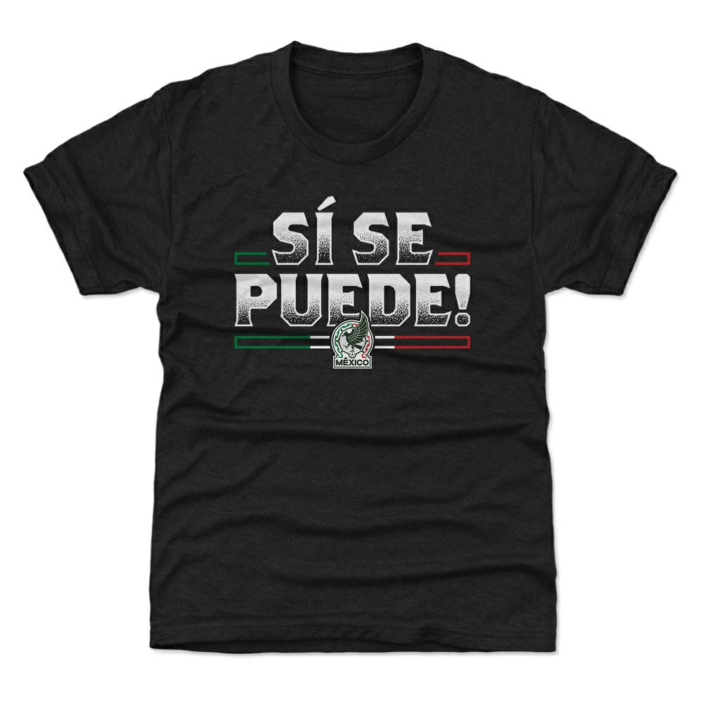 Mexico National Team 500 Level Youth Si Se Puede  T-Shirt for sale - Black 