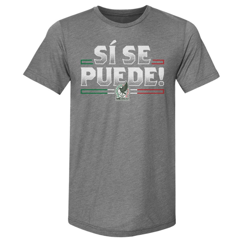 Mexico National Team 500 Level Si Se Puede  Premium Tri-Blend T-Shirt for sale - Gray 