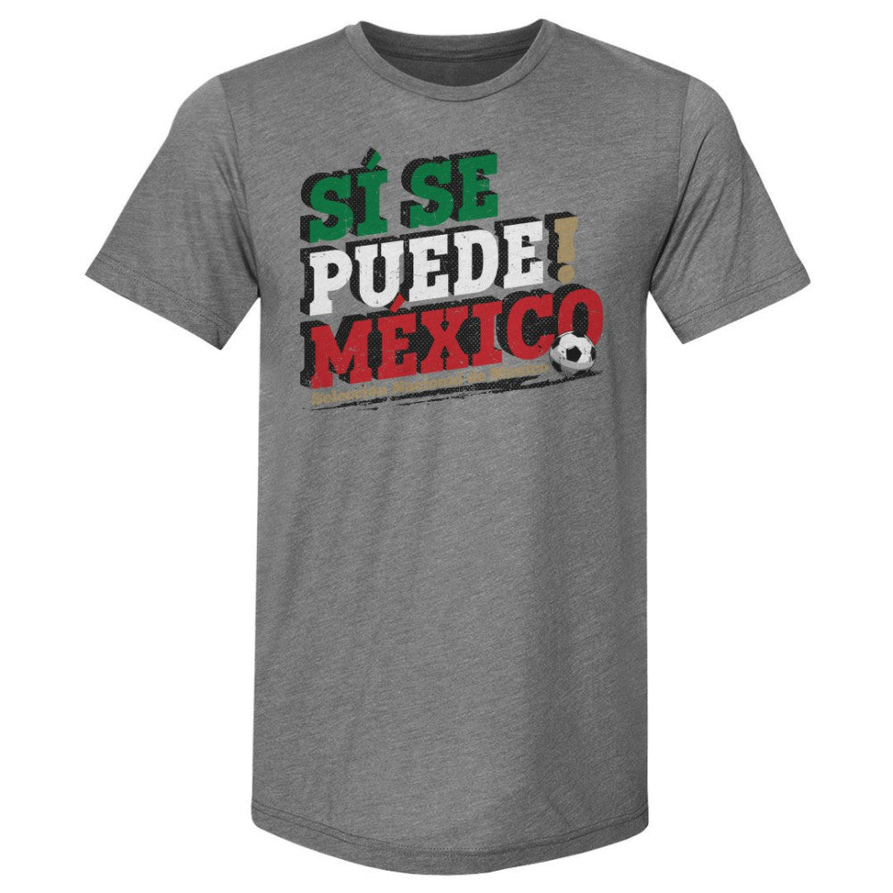 Mexico National Team 500 Level Si Se Puede  Premium Tri-Blend T-Shirt for sale - Gray 