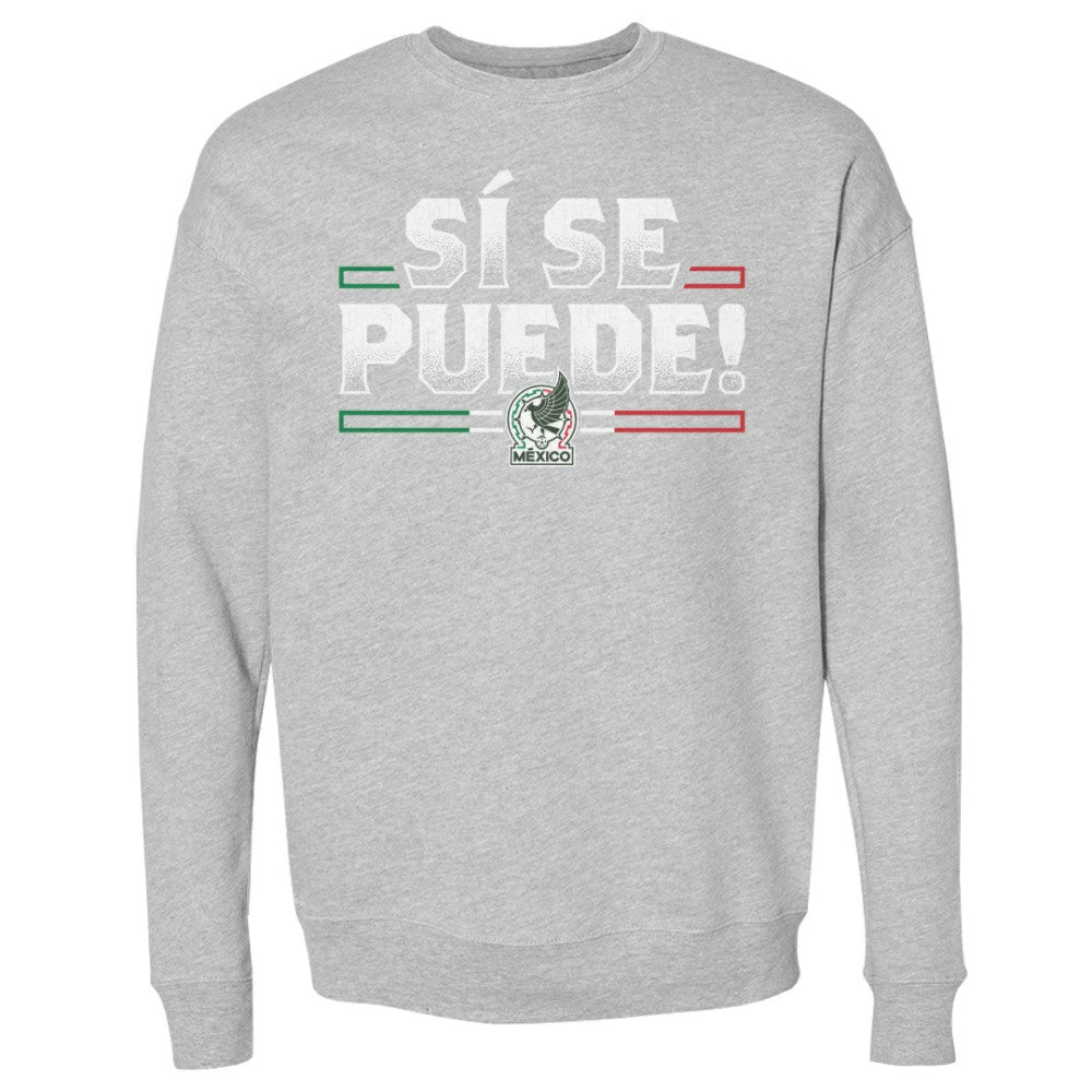 Mexico National Team 500 Level Si Se Puede  Pullover Sweatshirt for sale - Heather Gray 