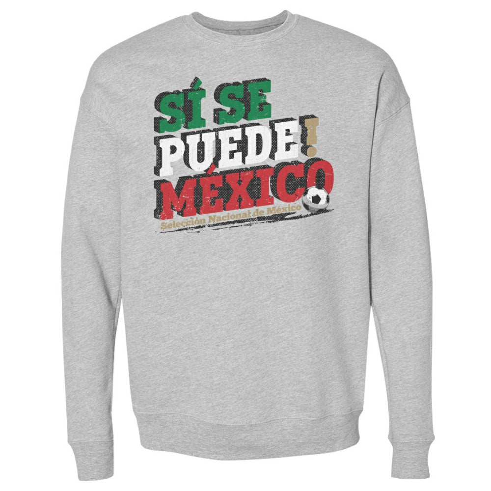 Mexico National Team 500 Level Si Se Puede  Pullover Sweatshirt for sale - Heather Gray 