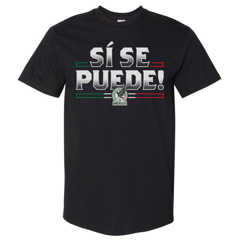 Mexico National Team 500 Level Si Se Puede  Heavyweight T-Shirt for sale - Black 