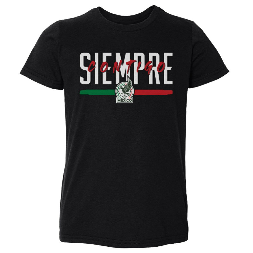 Mexico National Team 500 Level Toddler Siempre Contigo T-Shirt for sale - Black 