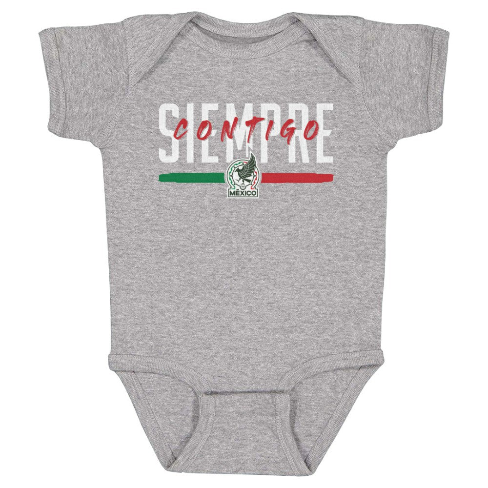Mexico National Team 500 Level Infant Siempre Contigo Bodysuit for sale - Heather Gray 