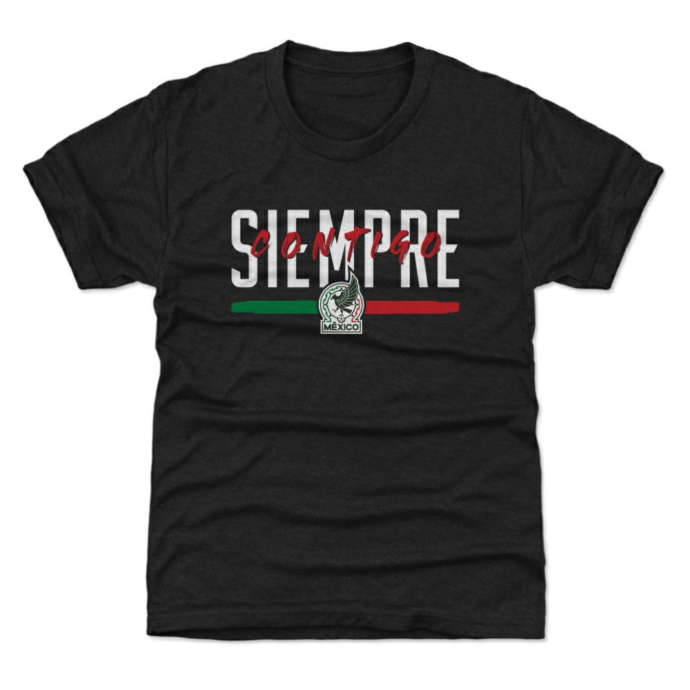 Mexico National Team 500 Level Youth Siempre Contigo T-Shirt for sale - Black 