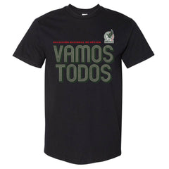 Mexico National Team 500 Level Vamos Todos Inline Bold Heavyweight T-Shirt for sale - Black 