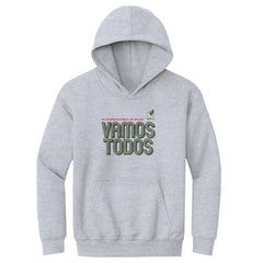 Mexico National Team 500 Level Youth Vamos Todos Inline Bold Pullover Hoodie for sale - Gray 