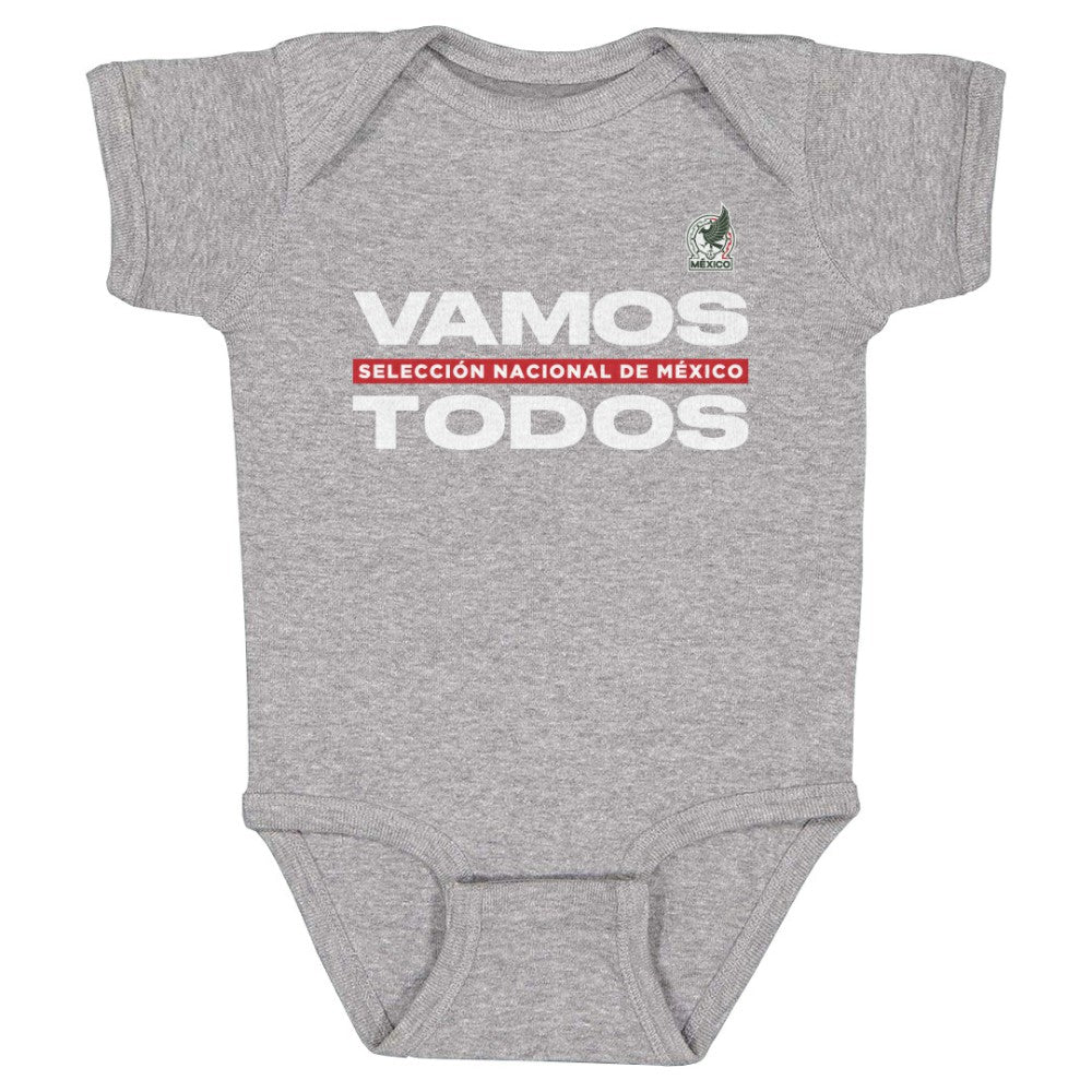 Mexico National Team 500 Level Infant Vamos Todos Bodysuit for sale - Heather Gray 