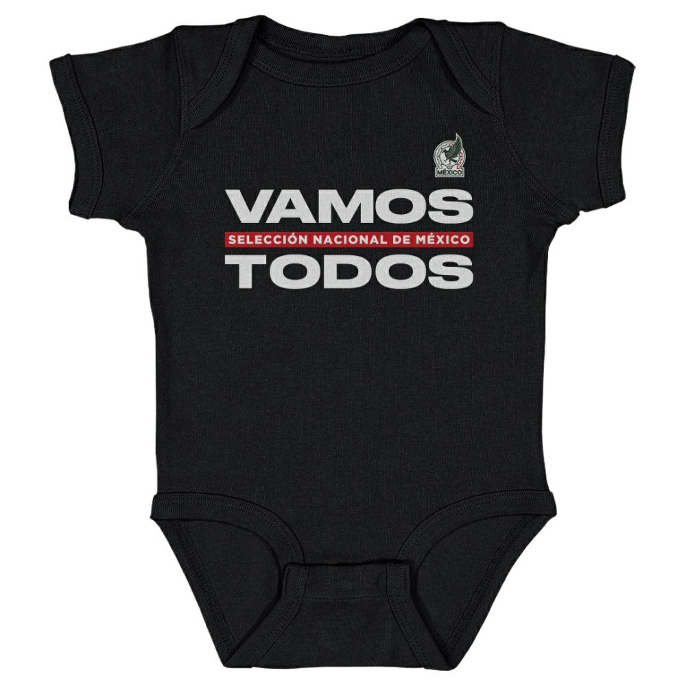 Mexico National Team 500 Level Infant Vamos Todos Bodysuit for sale - Black 