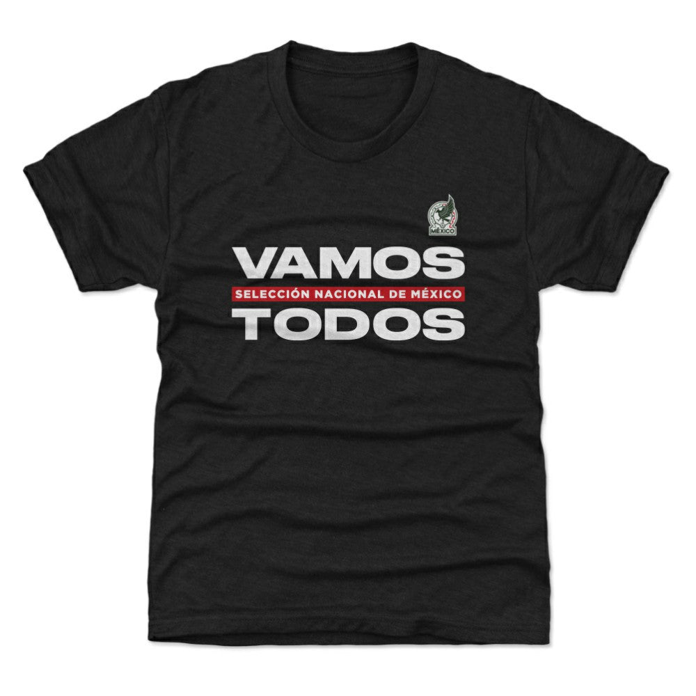 Mexico National Team 500 Level Youth Vamos Todos T-Shirt for sale - Black 