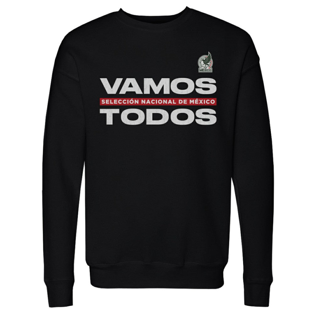 Mexico National Team 500 Level Vamos Todos Crewneck Sweatshirt for sale - Black 