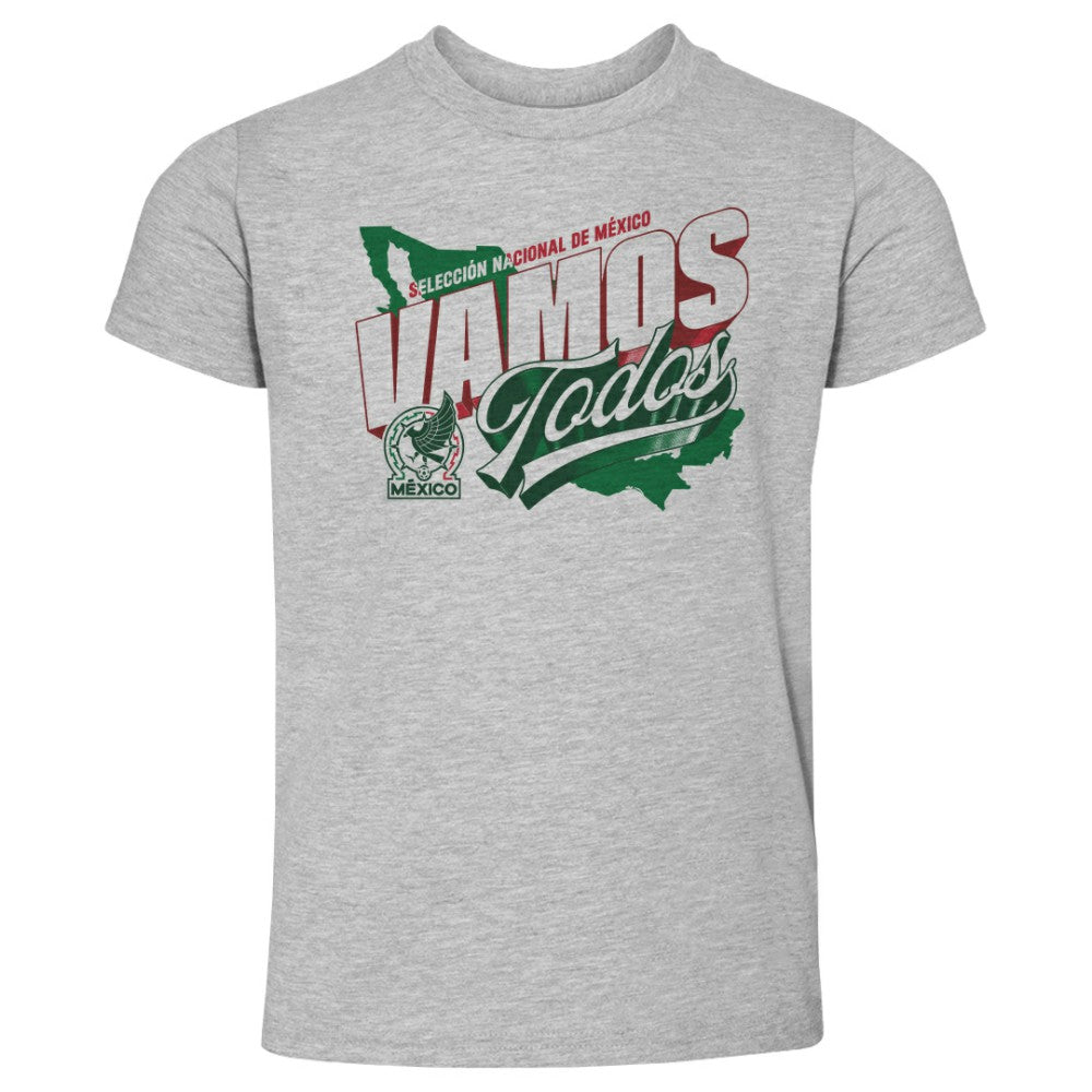 Mexico National Team 500 Level Toddler Vamos Todos Country T-Shirt for sale - Heather Gray 