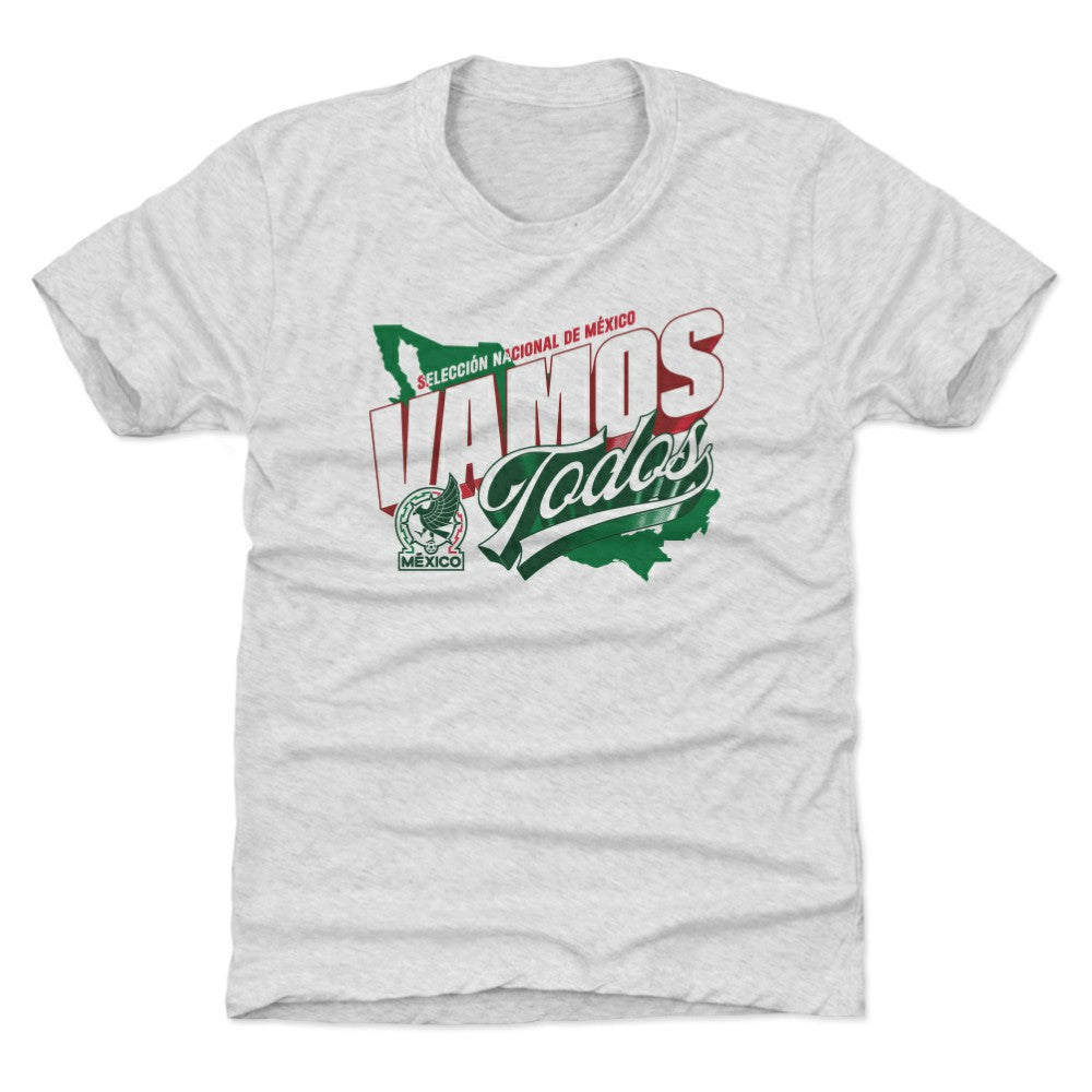 Mexico National Team 500 Level Youth Vamos Todos Country T-Shirt for sale - Gray 