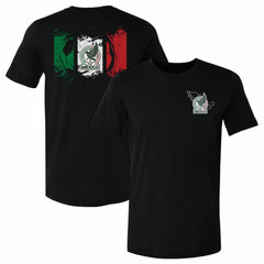Mexico National Team 500 Level Grunge Flag F&B T-Shirt for sale - Black 