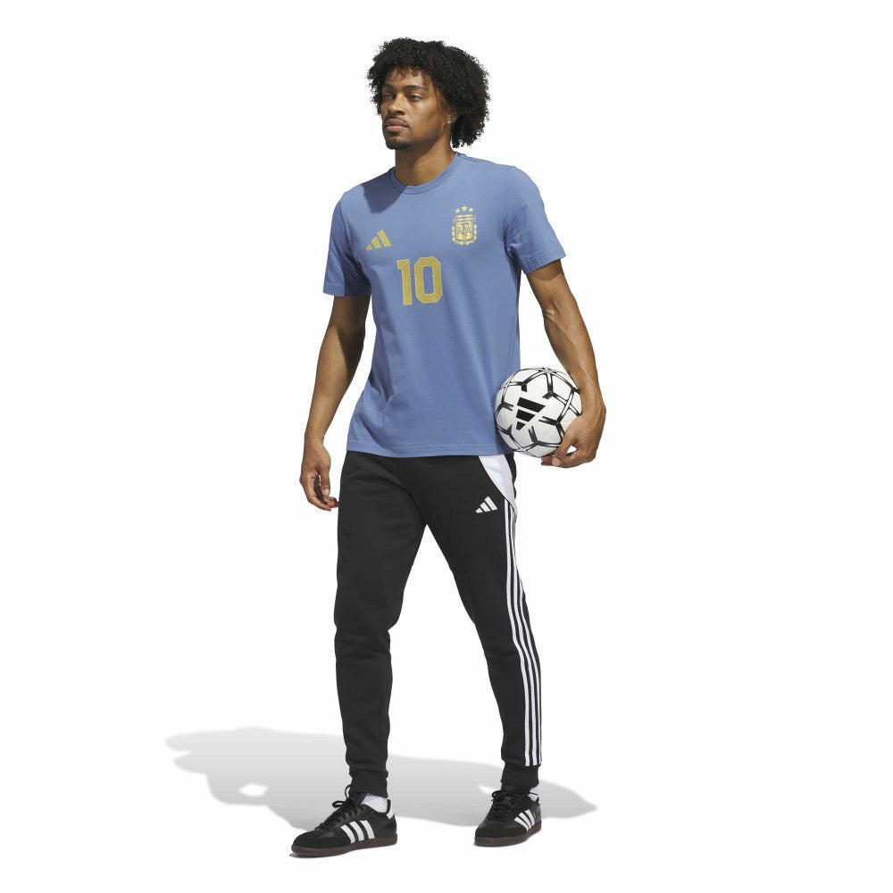 Lionel Messi Argentina National Team Name & Number T-Shirt for sale - Blue 