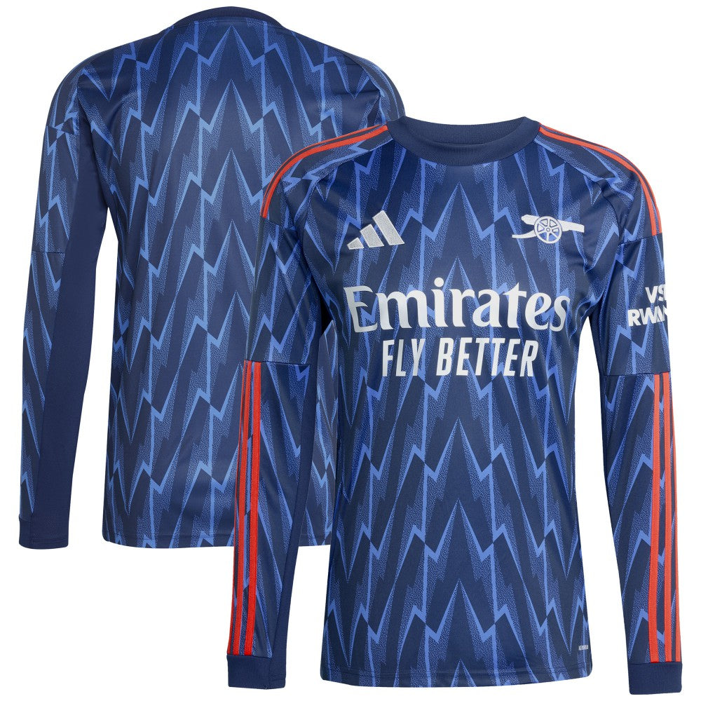 Arsenal 2025/26 Away Replica Long Sleeve Jersey on sale - Blue 