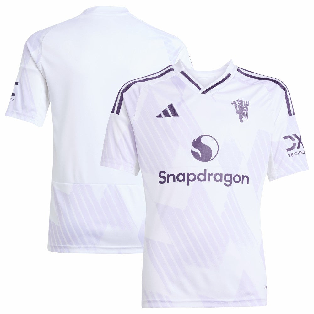 Manchester United Youth 2025/26 Away Replica Jersey Discount - White 
