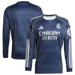 Real Madrid 2025/26 Home Long Sleeve Replica Jersey Discount - Blue 
