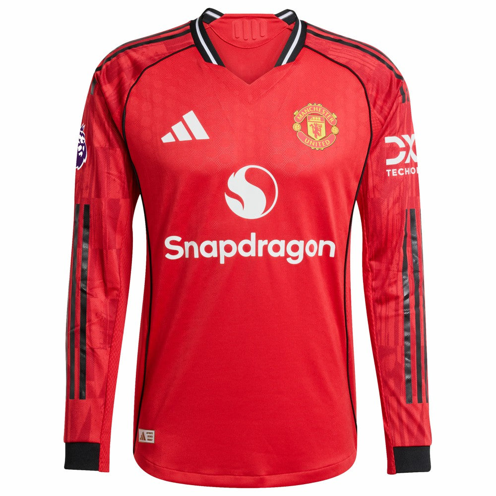 Manchester United Home 2025/26 Player Long Sleeve Jersey Discount - Red 