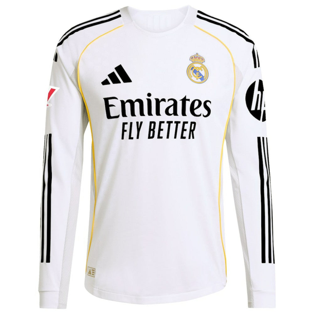 Real Madrid 2025/26 Home Long Sleeve Jersey Discount - White 