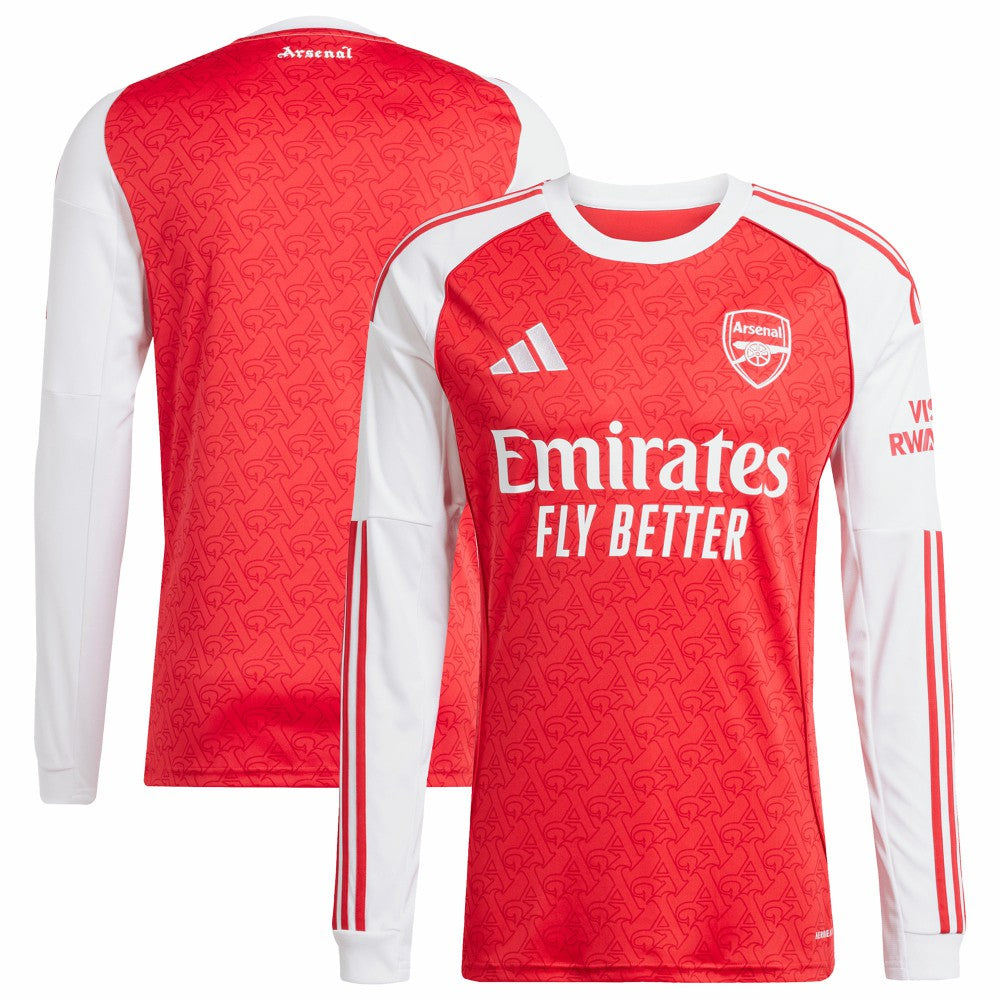 Arsenal 2025/26 Home Replica Long Sleeve Jersey on sale - Red 