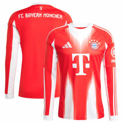 Bayern Munich 2025/26 Home Replica Long Sleeve Jersey on sale - Red 