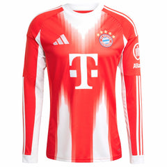 Bayern Munich 2025/26 Home Replica Long Sleeve Jersey on sale - Red 