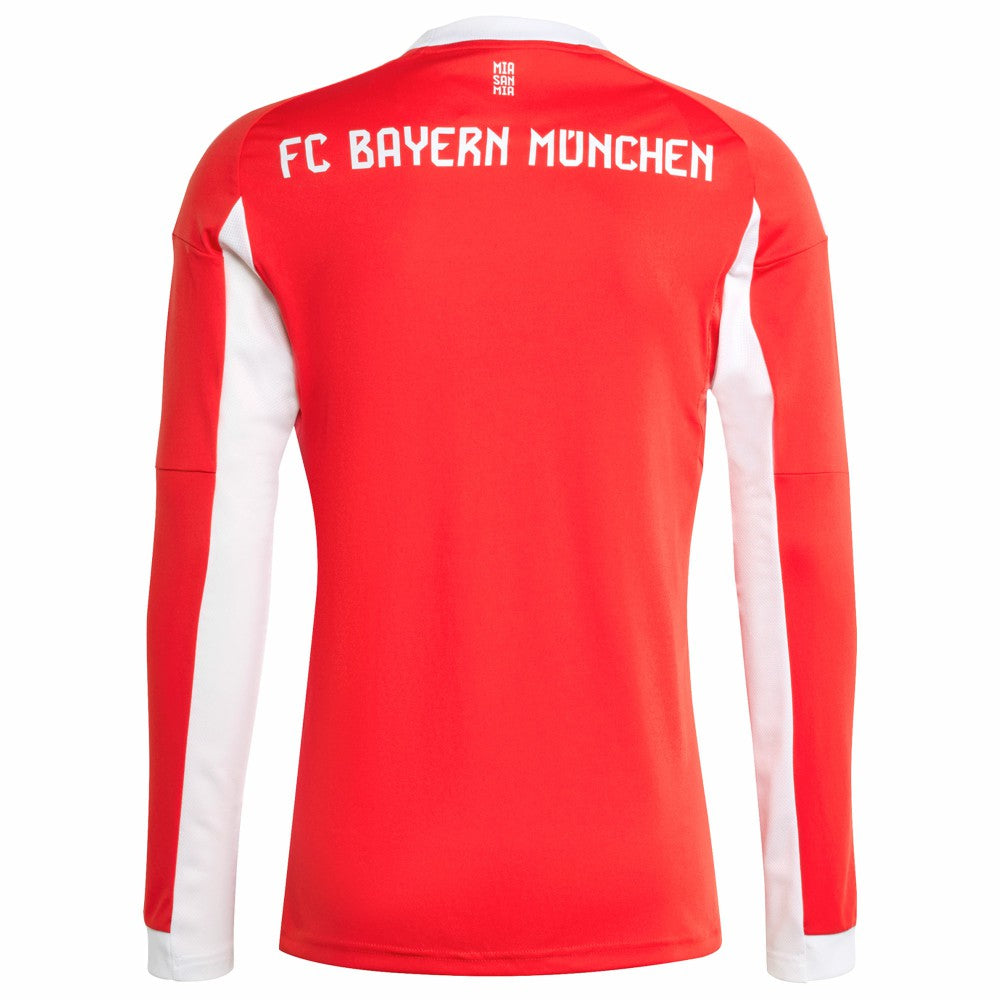 Bayern Munich 2025/26 Home Replica Long Sleeve Jersey on sale - Red 