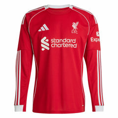 Liverpool  2025/26 Home Replica Long Sleeve Jersey for sale - Red 