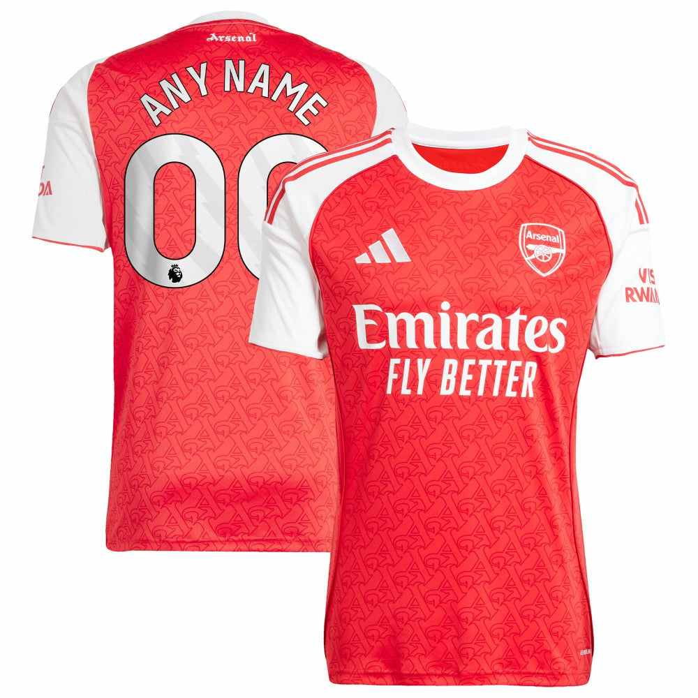 Arsenal 2025/26 Home Replica Custom Jersey on sale - Red 