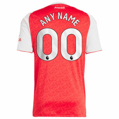 Arsenal 2025/26 Home Replica Custom Jersey on sale - Red 