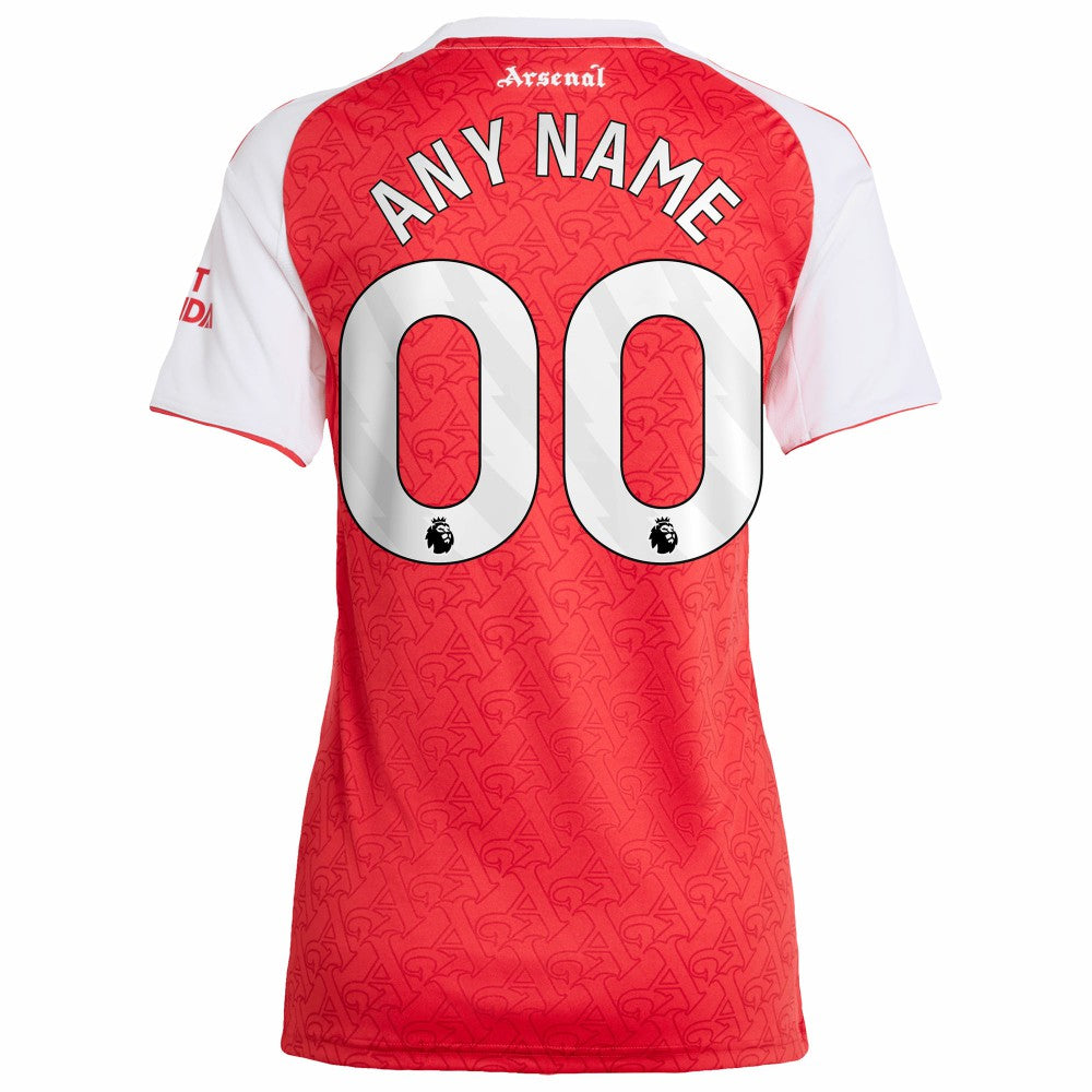 Arsenal Women's 2025/26 Home Replica Custom Jersey on sale - Red 