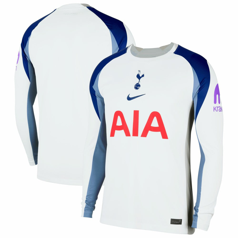 Tottenham Hotspur 2025/26 Home Replica Long Sleeve Jersey Sale - White 