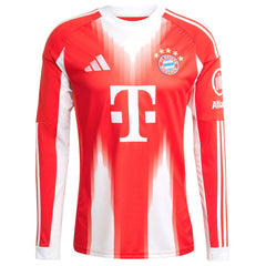 Harry Kane Bayern Munich 2025/26 Home Replica Long Sleeve Jersey on sale - Red 