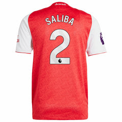 William Saliba Arsenal 2025/26 Home Player Jersey on sale - Red 