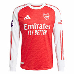 Bukayo Saka Arsenal 2025/26 Home Long Sleeve Player Jersey on sale - Red 