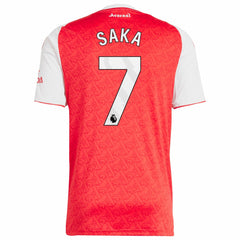 Bukayo Saka Arsenal 2025/26 Home Replica Player Jersey on sale - Red 