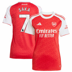 Bukayo Saka Arsenal Women's 2025/26 Home Replica Player Jersey on sale - Red 