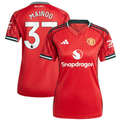 Kobbie Mainoo Manchester United Women's Home 2025/26 Replica Player Jersey Discount - Red 