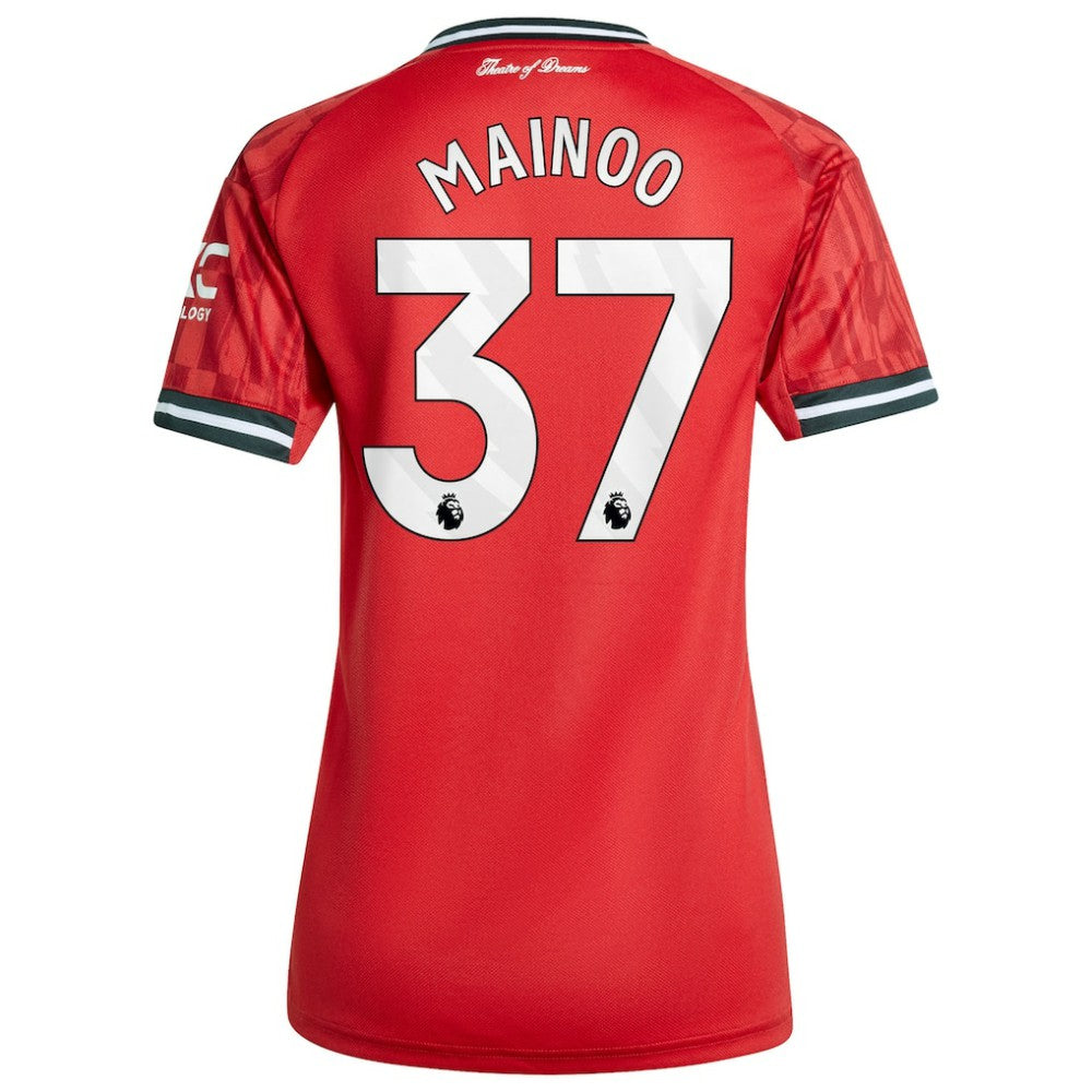 Kobbie Mainoo Manchester United Women's Home 2025/26 Replica Player Jersey Discount - Red 