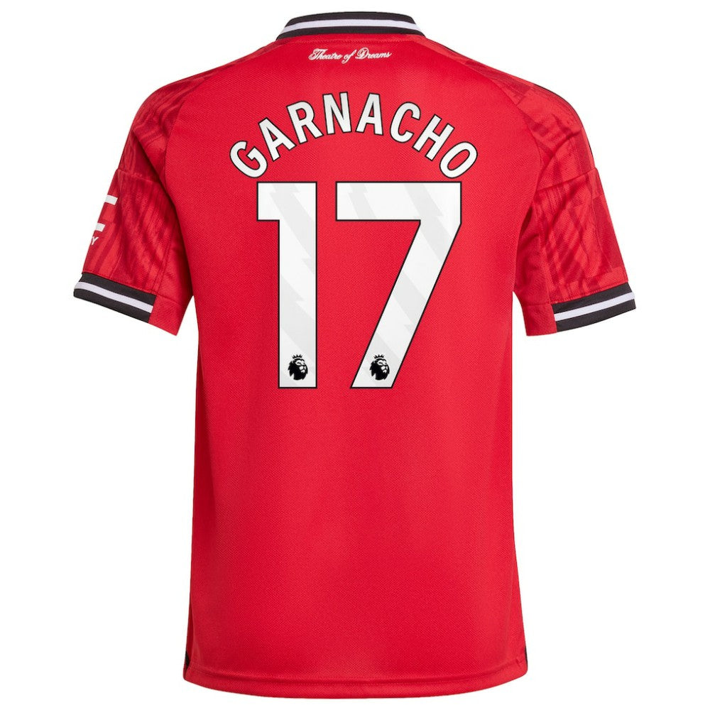 Alejandro Garnacho Manchester United Youth Home 2025/26 Replica Player Jersey Discount - Red 
