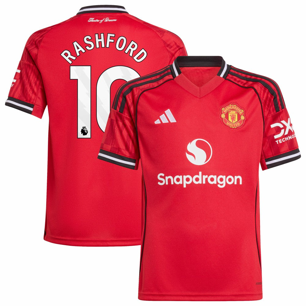 Marcus Rashford Manchester United Youth Home 2025/26 Replica Player Jersey Discount - Red 