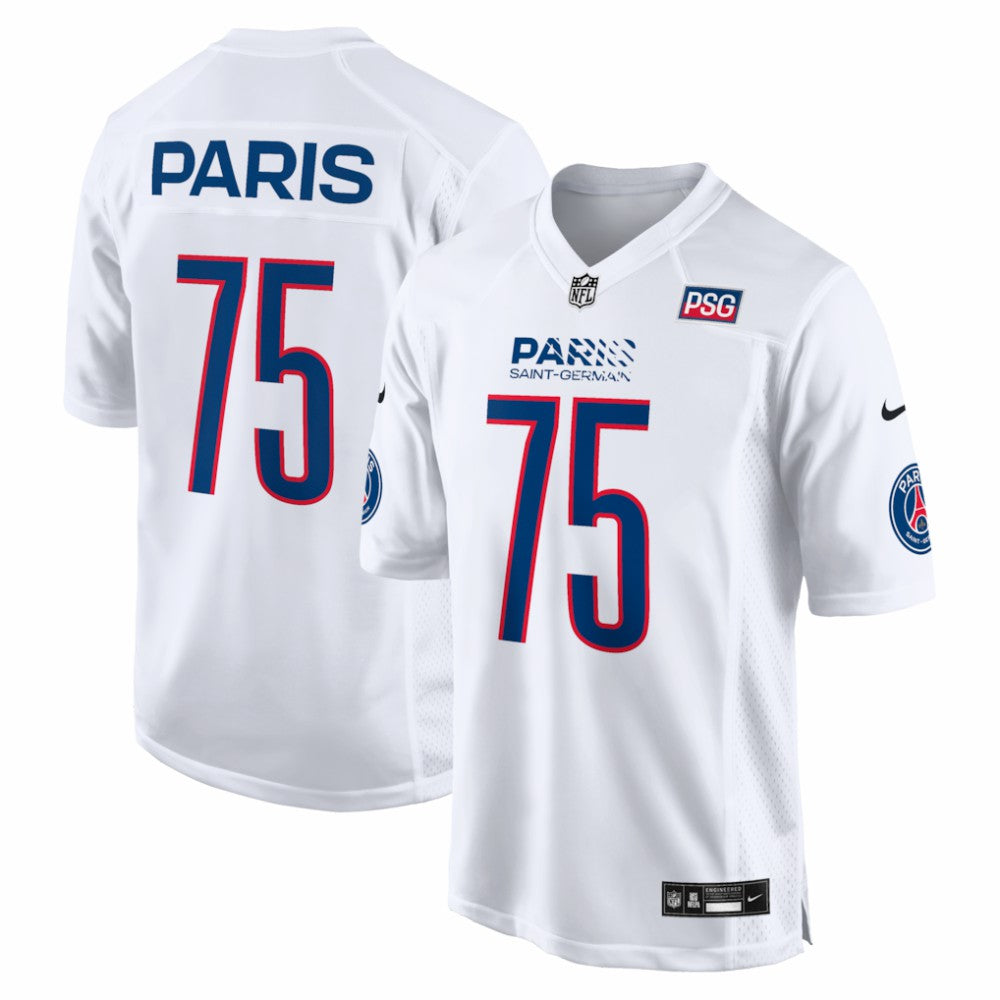 Paris Saint-Germain 2025 Soccer x NFL Game Jersey on sale - White 