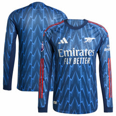 Arsenal 2025/26 Away Long Sleeve Jersey with Patch on sale - Blue 