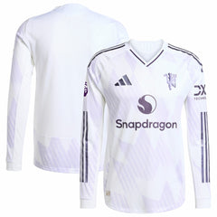 Manchester United 2025/26 Away Long Sleeve Jersey Discount - White 