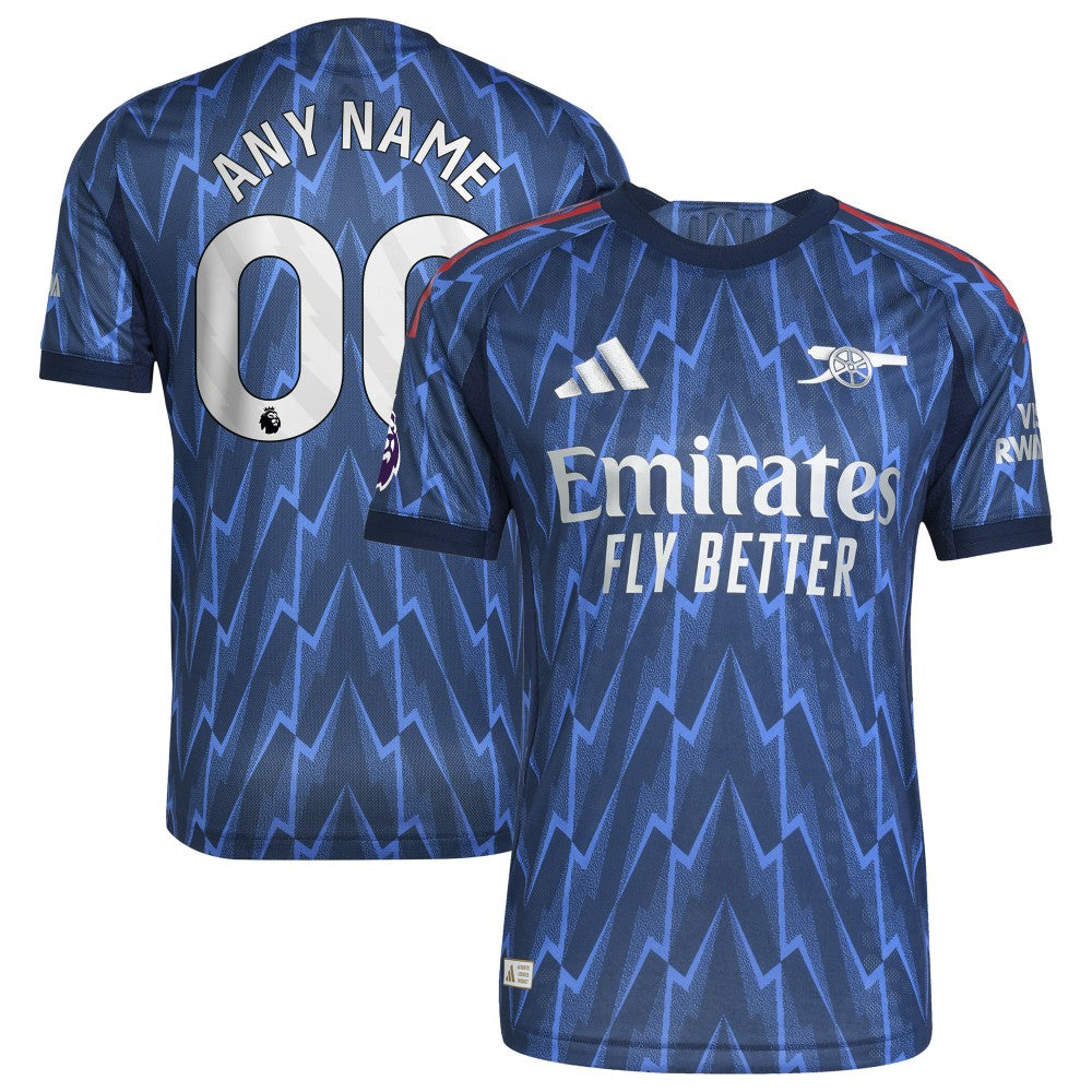 Arsenal 2025/26 Away Custom Jersey on sale - Blue 