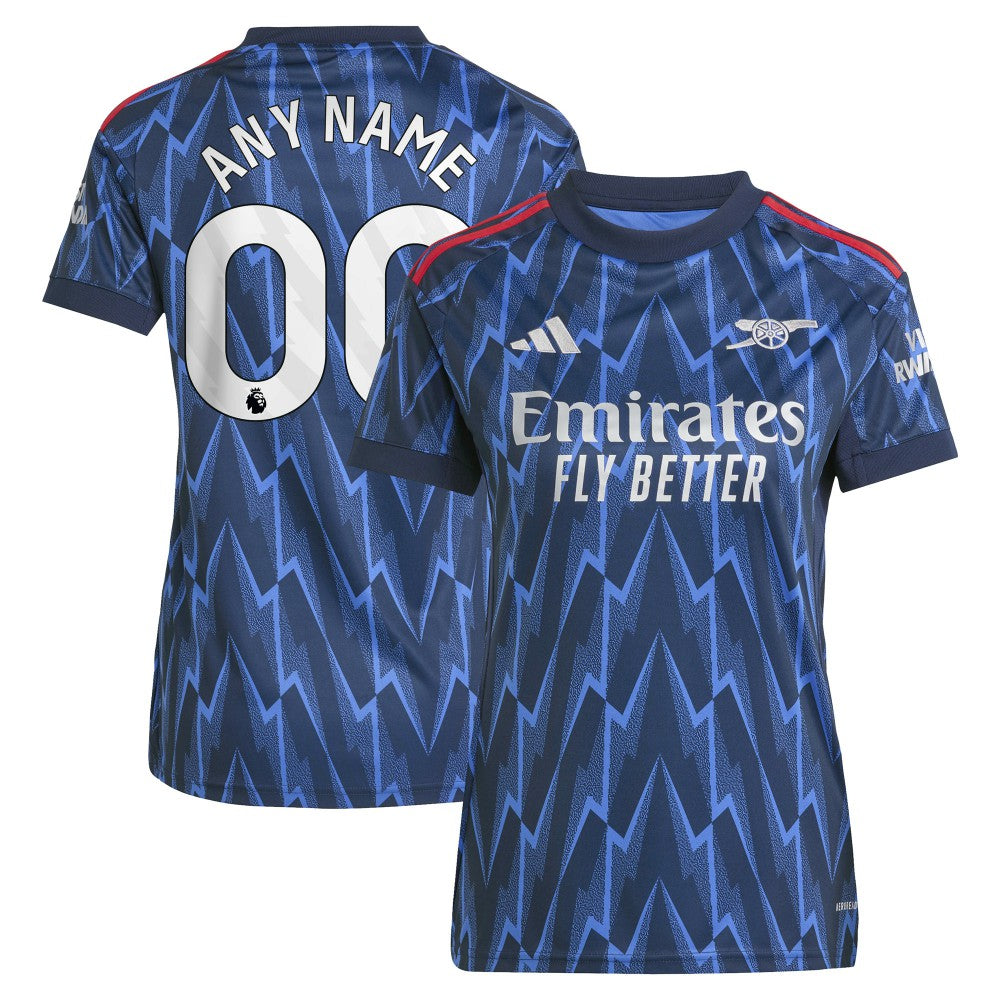 Arsenal Women's 2025/26 Away Replica Custom Jersey on sale - Blue 