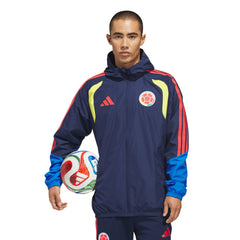 Colombia National Team FIFA x World Cup 2026 Tiro All Weather Full-Zip Jacket for sale - Navy 