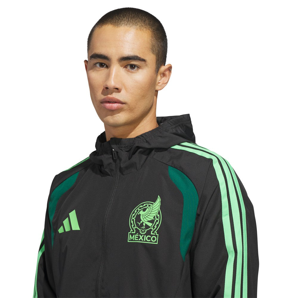 Mexico National Team FIFA x World Cup 2026 Tiro All Weather Full-Zip Jacket for sale - Black 